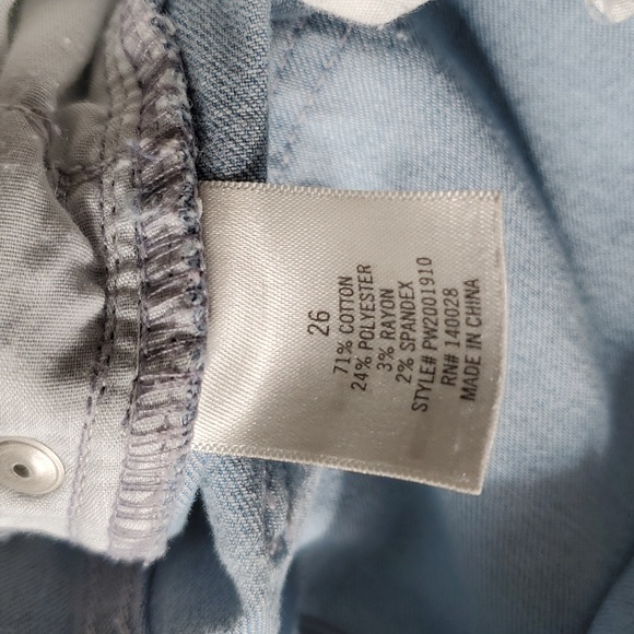 Harper Heritage High Rise Skinny Jeans Frayed Sz 26 - Picture 7 of 11